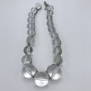 Unique bubble and chain necklace